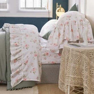 Queen's House Shabby Floral Bed Sheet Set