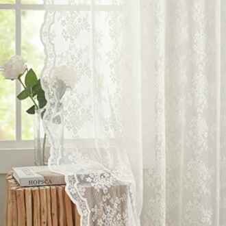 YJ YANJUN Vintage Lace Curtains