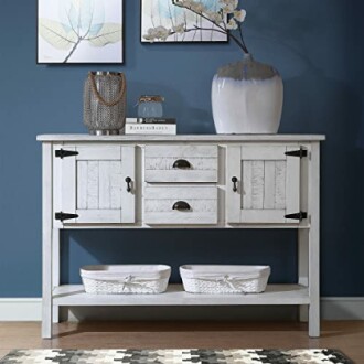 Solid Wood Farmhouse Console Table