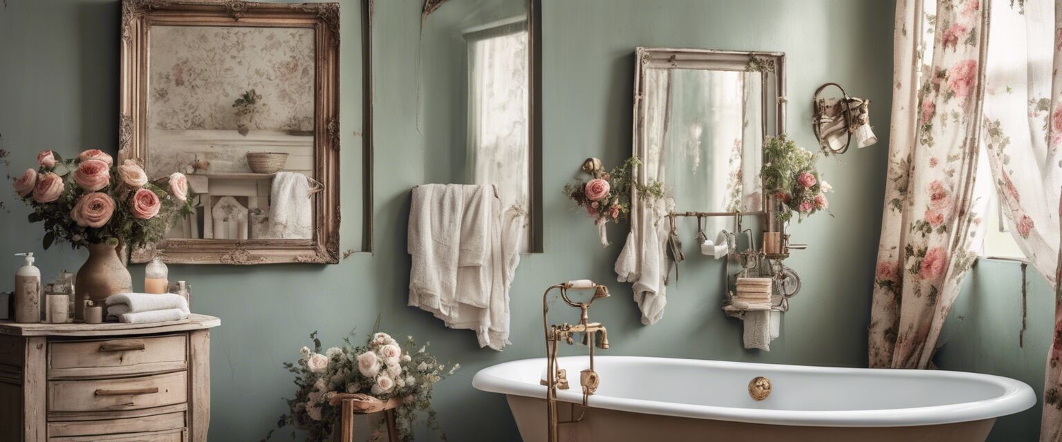 Shabby chic bathroom accessories