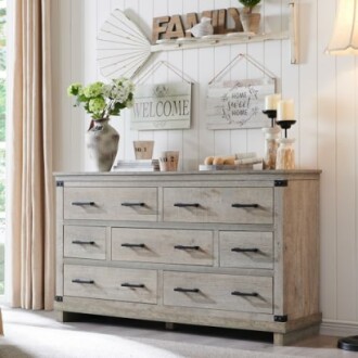 Farmhouse 7 Drawer Dresser